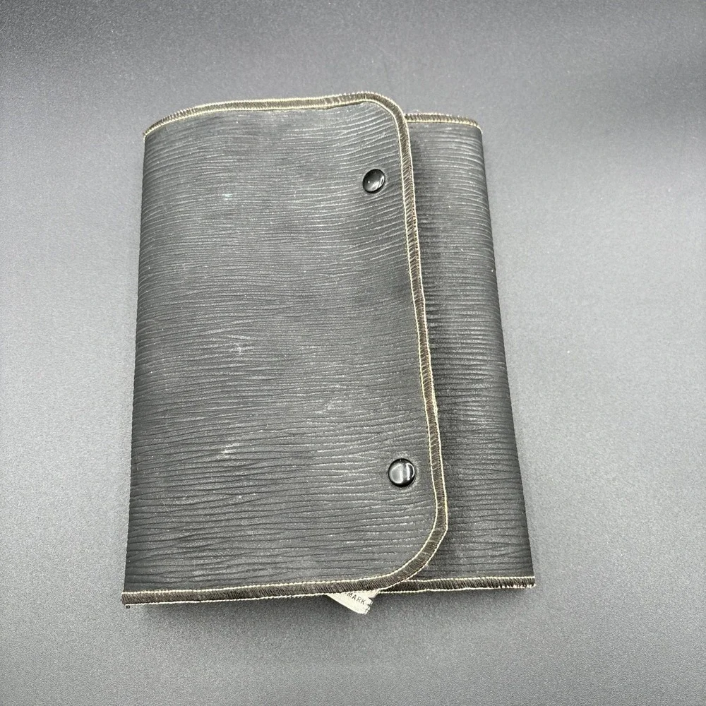 Vintage Art Deco Green Celluloid Vanity Manicure‎ Set Leather Case